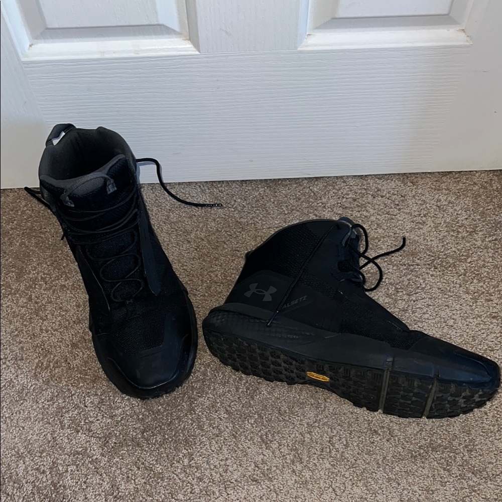 Under Armour Men's Black Tactical Lace-Up Boots size U.S. 12